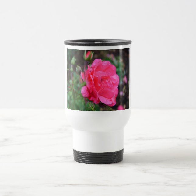 Mug De Voyage Rose rouge (Centre)