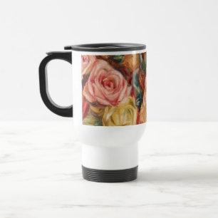 Mug De Voyage Roses de Renoir Impressionist Painting