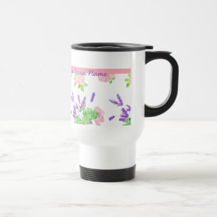 Mug De Voyage Roses roses nostalgiques et parfums de lavande de 