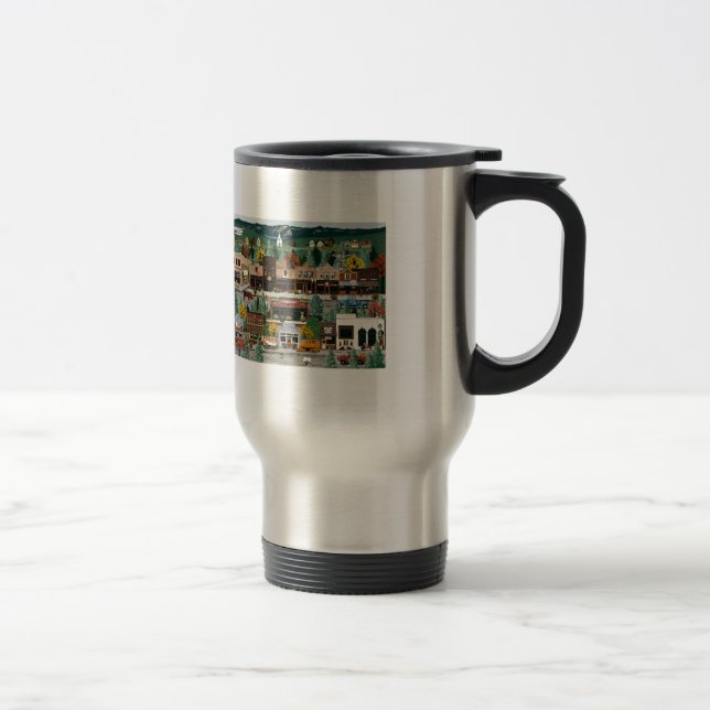 Mug De Voyage ~ Roslyn, Washington "d'exposition du nord" (Droit)
