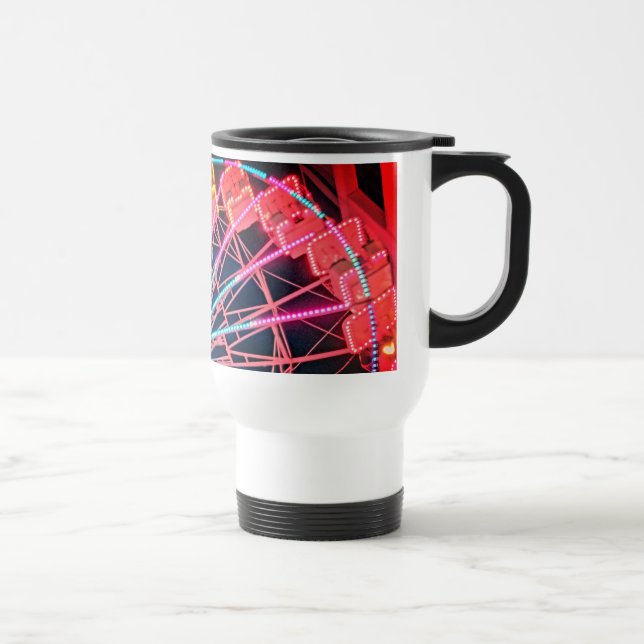 Mug De Voyage Roue jaune et rouge Ferris (Droite)