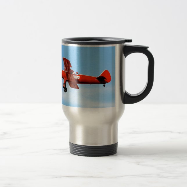 Mug De Voyage Rouge Baron Bi Plane (Droit)