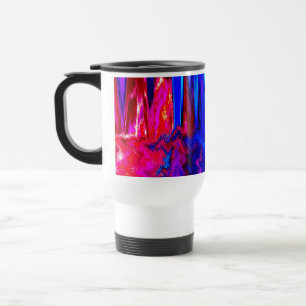 Mug De Voyage Rouge et bleu brillant fondu