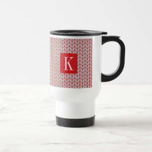 Mug De Voyage ROUGE KNIT Voyage Mug + Initial II