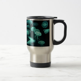 Mug De Voyage rougeoyer de méduses
