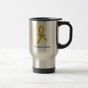 Mug De Voyage RUBAN 9-4-09, survivant, Cancer d'OR d'enfance