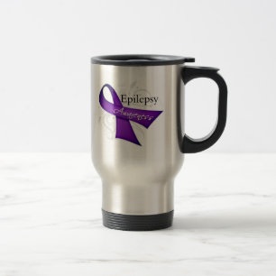 Mug De Voyage Ruban de conscience d'épilepsie