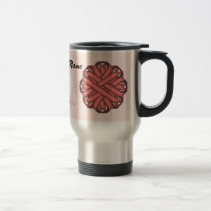 Mug De Voyage Ruban rose Fleur Tmpl par Kenneth Yoncich