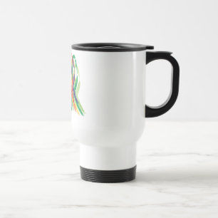 Mug De Voyage Rubans multicolores pour la sensibilisation