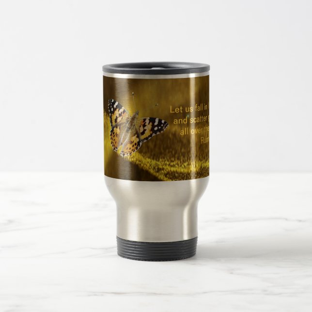 Mug De Voyage Rumi Chute de nouveau amoureuse (Centre)