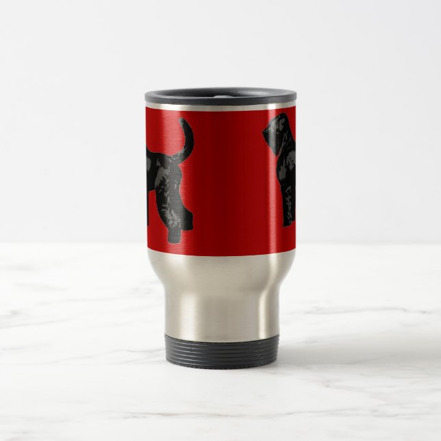 Mug De Voyage Russe noir Terrier (Centre)