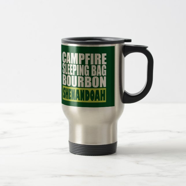 Mug De Voyage Sac couché de feu de camp Bourbon Shenandoah (Droit)