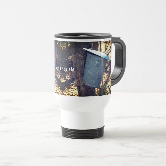 Mug De Voyage Sac de sirop d'érable personnalisé (Devant droit)