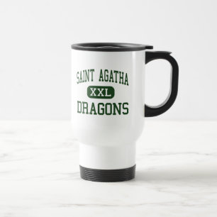 Mug De Voyage Saint Agatha - dragons - haut - Redford Michigan