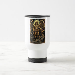 Mug de voyage Saint Michel doré
