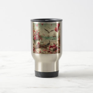 Mug De Voyage Saint-Valentin côtière/nautique