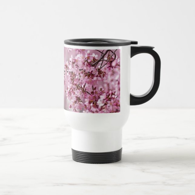 Mug De Voyage Sakura Cherry Blossoms Pastel Pink Layers (Droite)