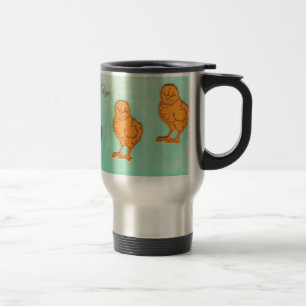 Mug De Voyage Salutations de Pâques Chicks Vert
