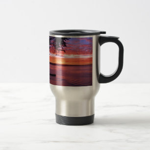 Mug De Voyage Santa Cruz, lever de soleil de CA