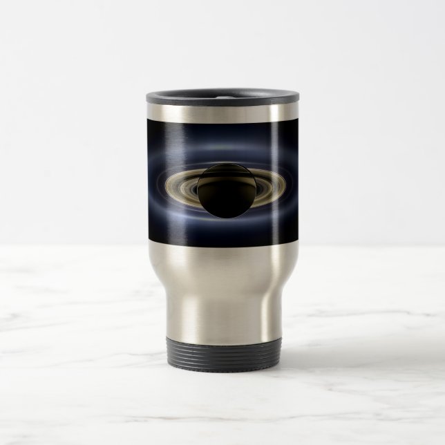 Mug De Voyage Saturne Éclipse le Soleil de Cassini Orbiter (Centre)