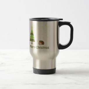 Mug De Voyage Scène de Noël de Hérisson
