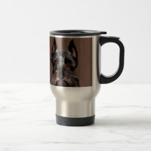 Mug De Voyage Schnauzer Miniature peinture couleur de l'eau