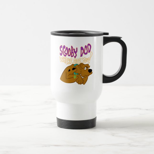 Mug De Voyage Scooby-Doo effrayé (Droite)