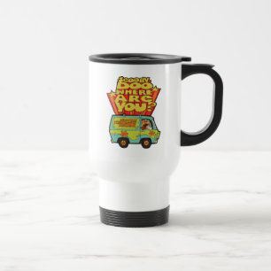 Mug De Voyage Scooby-Doo   "Où Es-Tu ?" Retro Cartoon Van
