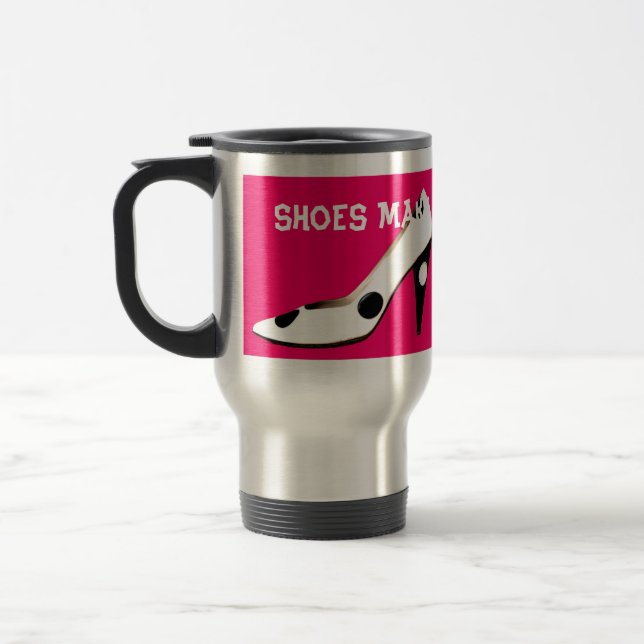 Mug De Voyage Se sont levées les chaussures rouges de haute (Gauche)