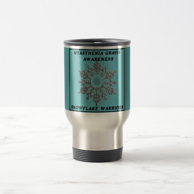 Mug De Voyage Sensibilisation à Myasthenia Gravis (Centre)