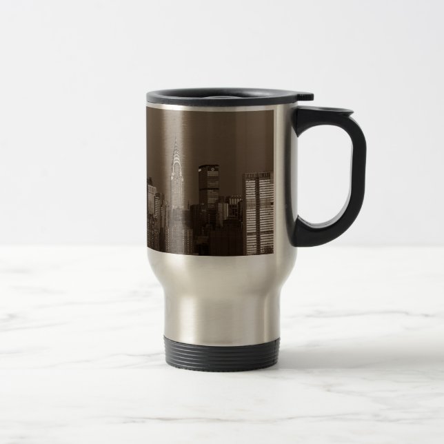 Mug De Voyage Sepia New York (Droit)
