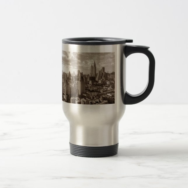 Mug De Voyage Sepia New York (Droit)