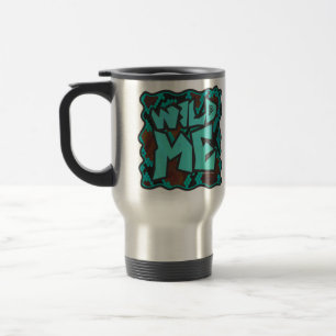 Mug De Voyage Serpent Wild Me Impression Brown et Turquoise