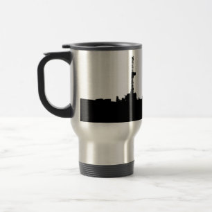 Mug De Voyage Silhouette customisée de plate-forme de forage