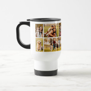 Mug De Voyage Simple 10 photo Collage blanc