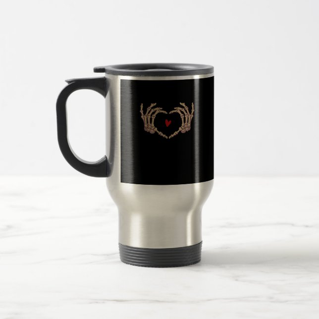 Mug De Voyage Skeleton Mains Femmes Skeleton Mains Halloween (Gauche)