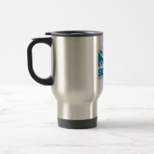 Mug De Voyage Ski papa Cool Mountain Graphic