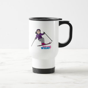 Mug De Voyage Skieuse - Moyenne
