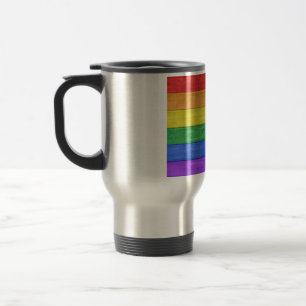 Mug De Voyage SlipperyJoe's classique arc-en-ciel tactile fait m
