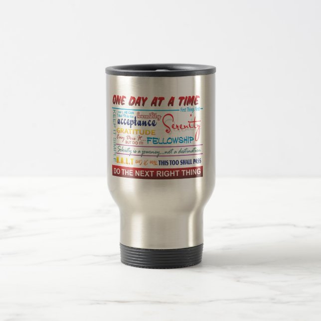 Mug De Voyage slogans de récupération (Centre)
