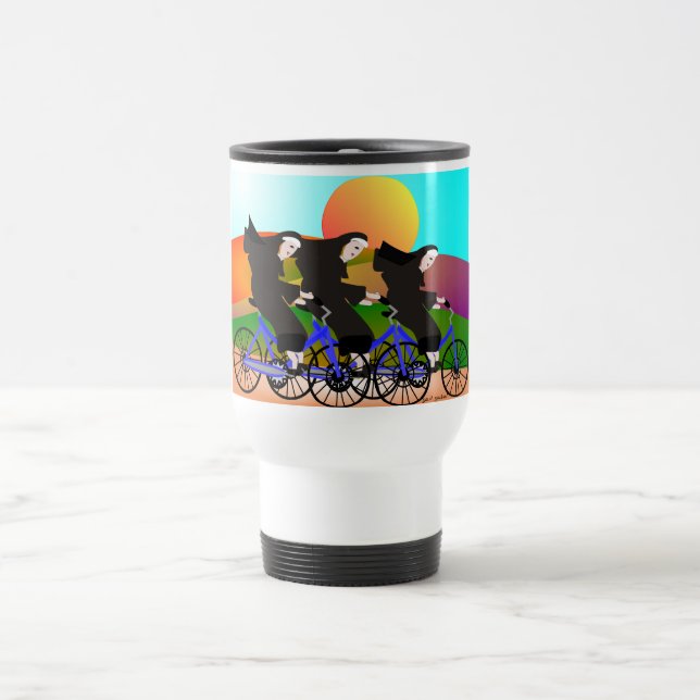 Mug De Voyage Soeurs à vélo Cadeaux d'art (Centre)