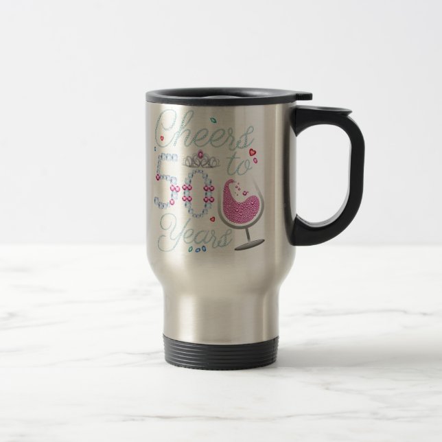 Mug De Voyage Soirée de 50 ans 50e anniversaire (Droit)
