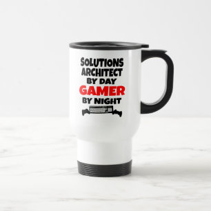 Mug De Voyage Solutions Architect aime jouer aux jeux vidéo