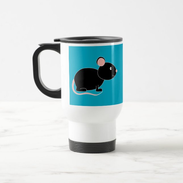 Mug De Voyage Souris noire (Gauche)