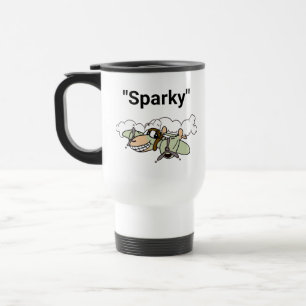 Mug De Voyage "Sparky" le dessin P-38 Lightning