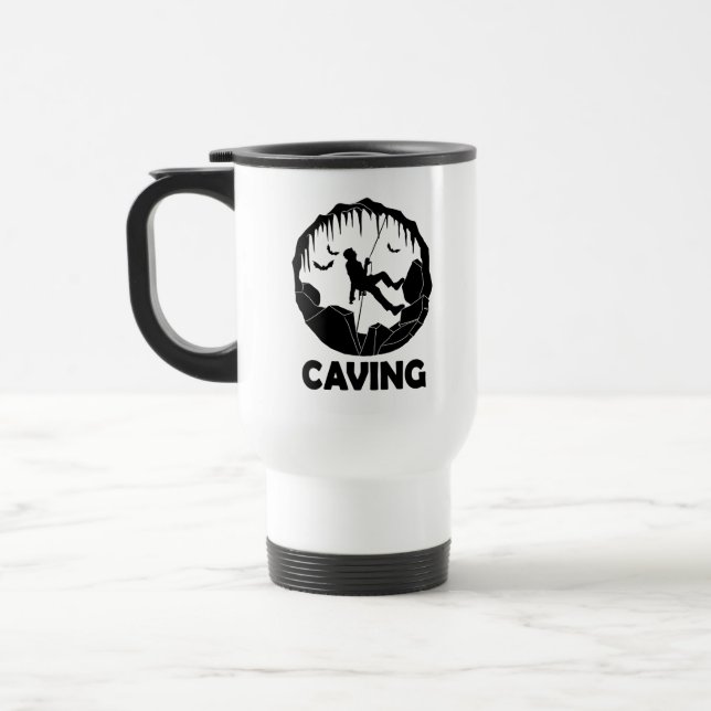 Mug De Voyage Spéléologie - Grotte Spelunking (Gauche)