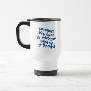 Mug De Voyage Spirit of Adventure Fun Mall Slogan Design