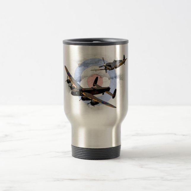 Mug De Voyage Spitfire et Lancaster (Centre)