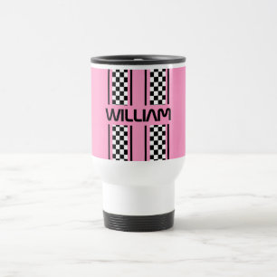 Mug De Voyage Sport automobile rose sur mesure