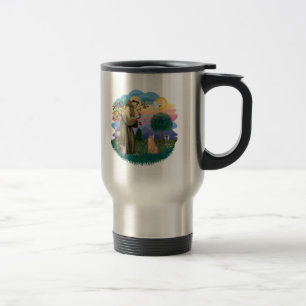 Mug De Voyage St Francis (ff) - Orange Tabby cat